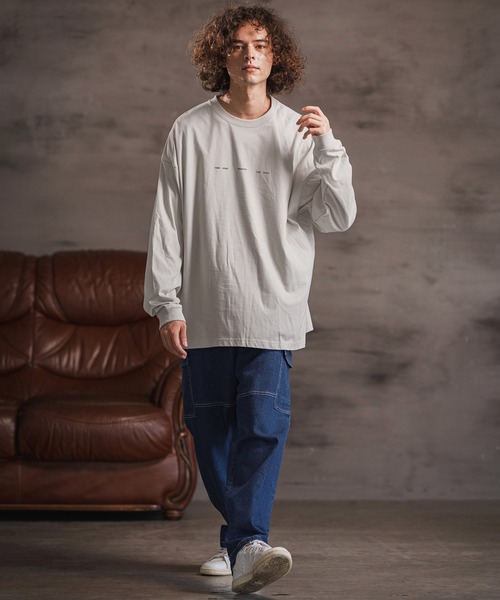 CAMBIO(カンビオ)の「mlt5418- プリントロンT_Bigbang カットソー(2502118MCB)(Tシャツ/カットソー・メンズ・ホワイト/グレー系その他/ブラック・S/M/L/XL)」の13枚目の写真