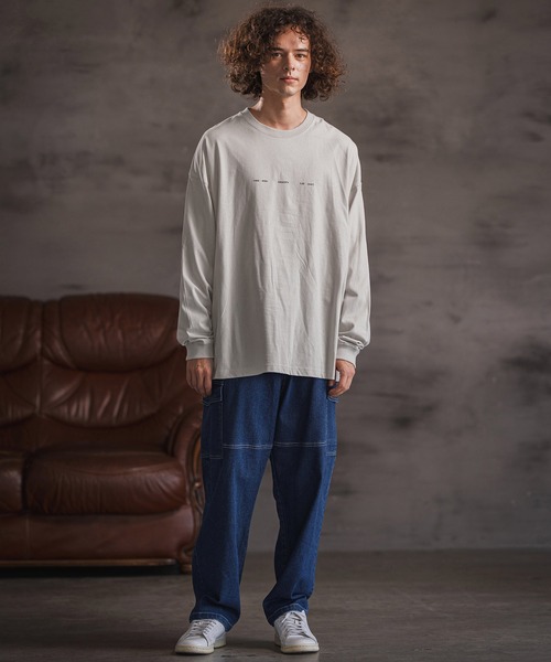 CAMBIO(カンビオ)の「mlt5418- プリントロンT_Bigbang カットソー(2502118MCB)(Tシャツ/カットソー・メンズ・ホワイト/グレー系その他/ブラック・S/M/L/XL)」の14枚目の写真