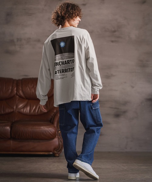 CAMBIO(カンビオ)の「mlt5418- プリントロンT_Bigbang カットソー(2502118MCB)(Tシャツ/カットソー・メンズ・ホワイト/グレー系その他/ブラック・S/M/L/XL)」の15枚目の写真