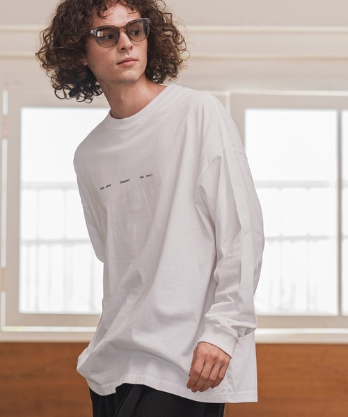 CAMBIO(カンビオ)の「mlt5418- プリントロンT_Bigbang カットソー(2502118MCB)(Tシャツ/カットソー・メンズ・ホワイト/グレー系その他/ブラック・S/M/L/XL)」の16枚目の写真