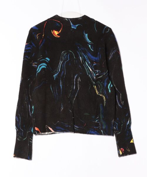 Desigual（デシグアル）の「クリスチャン・ラクロワ マーブルプリント クルーネックセーター（ニット/セーター・レディース・ブラック・S/M/L/XL/XS）」の2枚目の写真