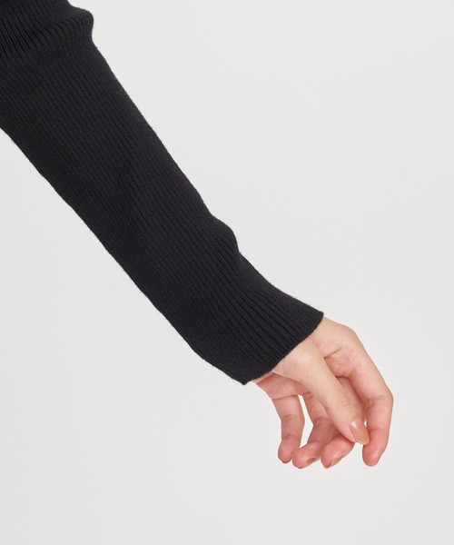 ROYAL PARTY（ロイヤルパーティー）の「ウォッシャブルVネックニットカーディガン（カーディガン/ボレロ・レディース・ブラック/マルチ/オフホワイト/グレー/ボルドー・FREE）」の6枚目の写真