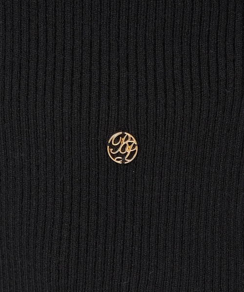 ROYAL PARTY（ロイヤルパーティー）の「ウォッシャブルVネックニットカーディガン（カーディガン/ボレロ・レディース・ブラック/マルチ/オフホワイト/グレー/ボルドー・FREE）」の7枚目の写真