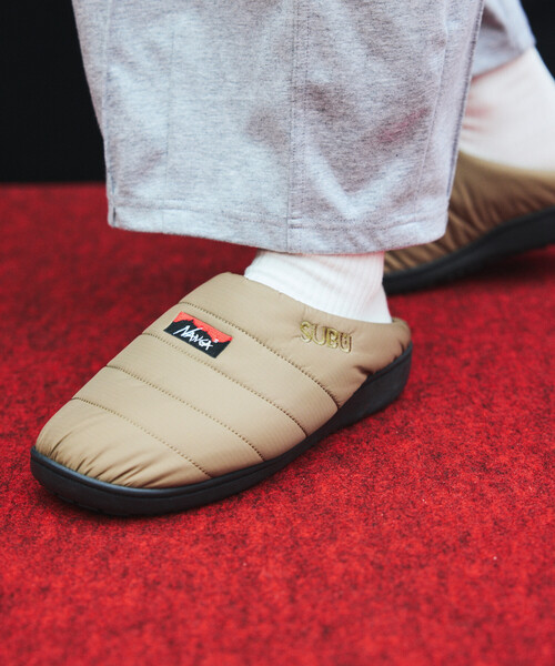 NANGA（ナンガ）の「NANGA × SUBU/ナンガ × スブ AURORA TEX WINTER SANDAL オーロラ テックス ウィンターサンダル（サンダル・メンズ・カーキブラウン/ベージュ/グレー/ターコイズブルー/ライトイエロー/ブラック・1/2）」の4枚目の写真