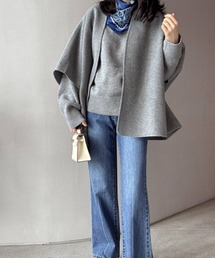 激レア✨ヘルノ ライナー付きケーブルニットポンチョ ケープ ベスト 40 TIME SALE] HERNO ヘルノ ウール カシミヤ ウルトラライト ケープ