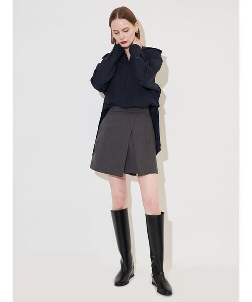 ELENDEEK（エレンディーク）の「オーバーラップショートパンツ（その他パンツ・レディース・ブラウン/グレー・02/01）」の8枚目の写真