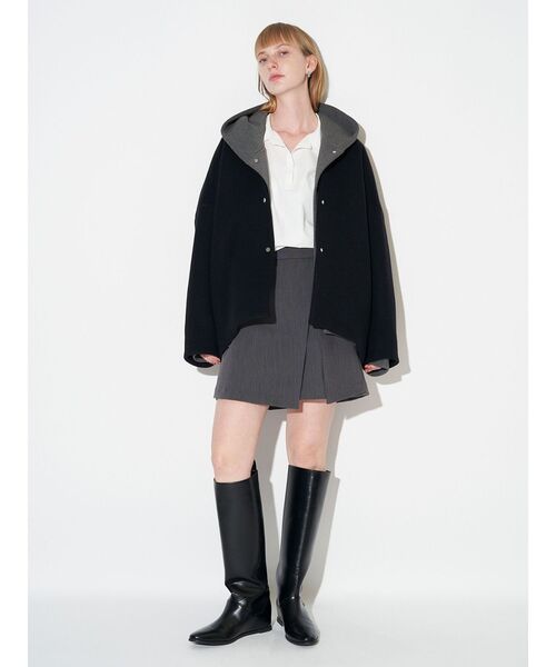 ELENDEEK（エレンディーク）の「オーバーラップショートパンツ（その他パンツ・レディース・ブラウン/グレー・02/01）」の12枚目の写真