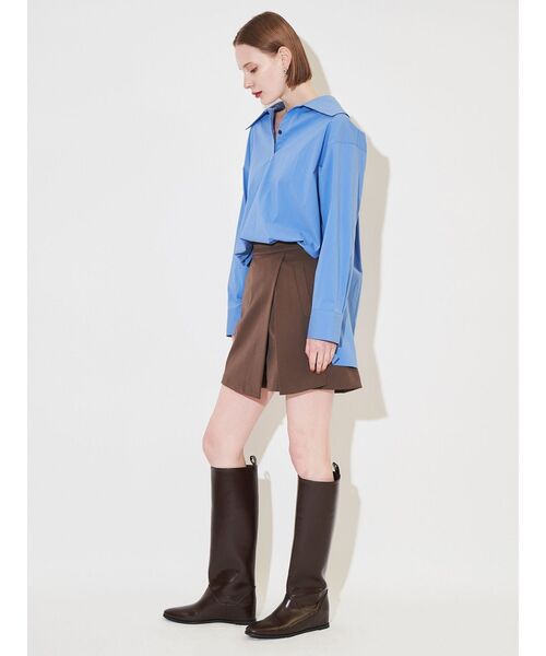 ELENDEEK（エレンディーク）の「オーバーラップショートパンツ（その他パンツ・レディース・ブラウン/グレー・02/01）」の17枚目の写真