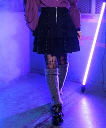 NIBBLE POISON | ガーターデザインミニスカート(スカート)