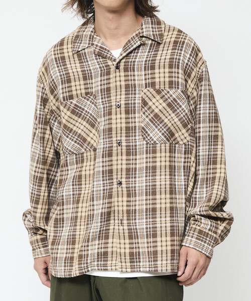 PLEATS PLEASE プリーツシワ加工 長袖シャツ チェック柄 日本製 PLEATS PLEASE プリーツシワ加工 長袖シャツ チェック柄 日本製