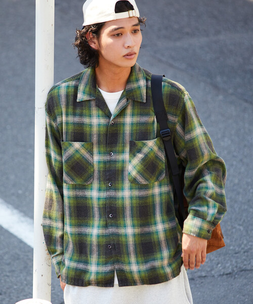 セール】FREAK'S STORE/フリークスストア ブリーチ加工 オープンカラー