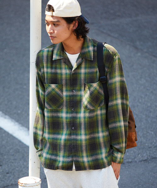 セール】FREAK'S STORE/フリークスストア ブリーチ加工 オープンカラー