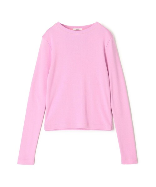 EDITION(エディション)の「コットンモダールフライス ロングスリーブトップス(Tシャツ/カットソー・レディース・ピンク/ライトブルー/ライトグレー・34/36)」の3枚目の写真