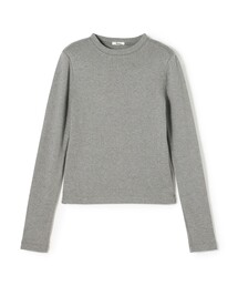 コットンモダールフライス  ロングスリーブトップス