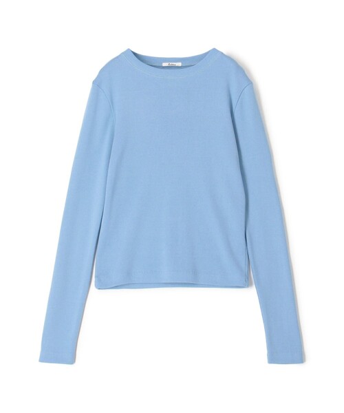 EDITION(エディション)の「コットンモダールフライス ロングスリーブトップス(Tシャツ/カットソー・レディース・ピンク/ライトブルー/ライトグレー・34/36)」の2枚目の写真