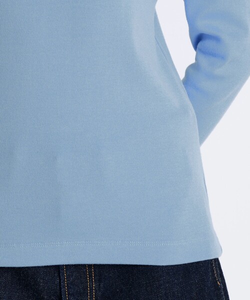 EDITION(エディション)の「コットンモダールフライス ロングスリーブトップス(Tシャツ/カットソー・レディース・ピンク/ライトブルー/ライトグレー・34/36)」の11枚目の写真