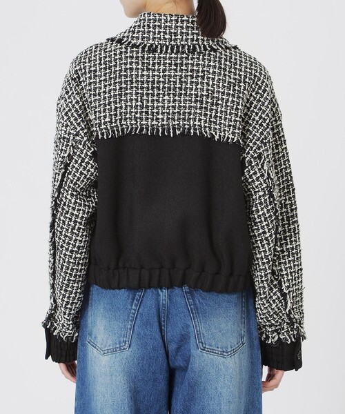 LOVELESS（ラブレス）の「ツイードブルゾン（ブルゾン・レディース・チャコールグレー・34/36）」の10枚目の写真