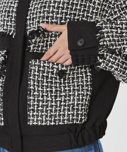 LOVELESS（ラブレス）の「ツイードブルゾン（ブルゾン・レディース・チャコールグレー・34/36）」の11枚目の写真