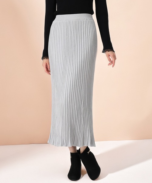 セール】2025秋冬新作 ワイドリブセミマーメイドスカート（スカート