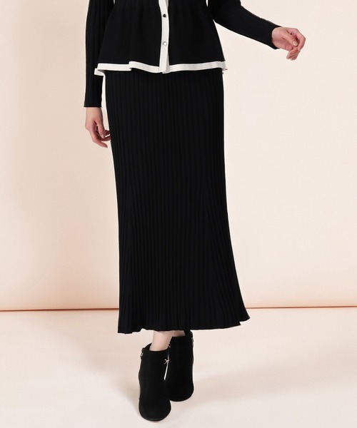 セール】2025秋冬新作 ワイドリブセミマーメイドスカート（スカート