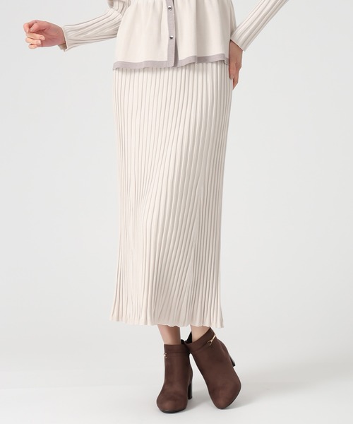 セール】2025秋冬新作 ワイドリブセミマーメイドスカート（スカート