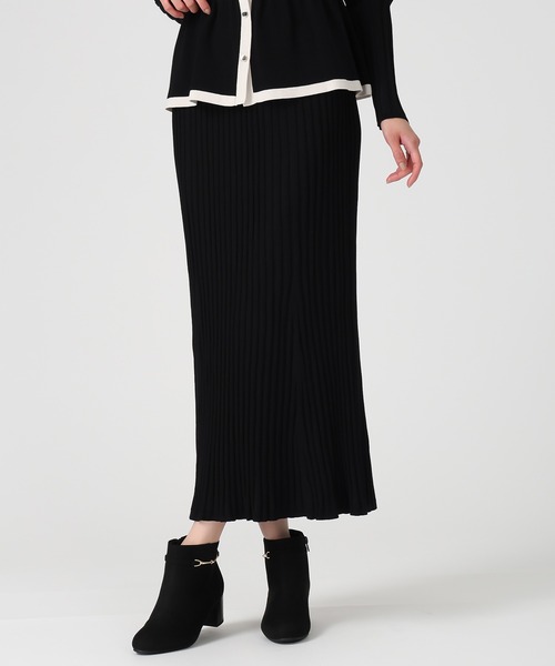 セール】2025秋冬新作 ワイドリブセミマーメイドスカート（スカート