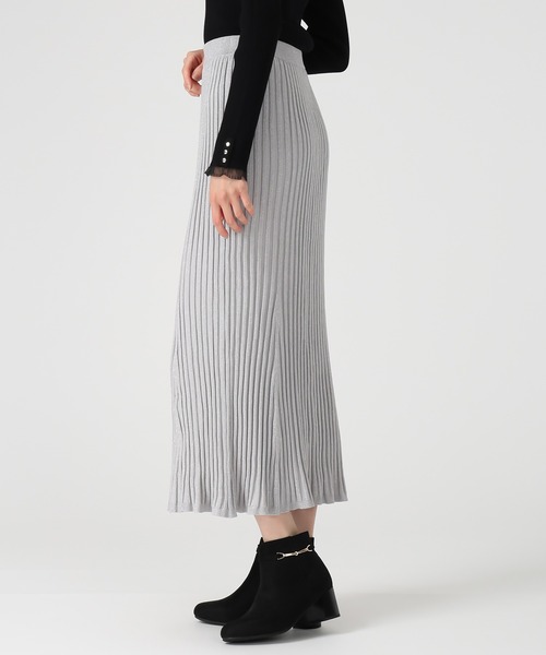 セール】2025秋冬新作 ワイドリブセミマーメイドスカート（スカート