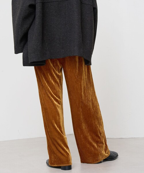 coen（コーエン）の「楊柳ベロアイージーパンツ（その他パンツ・レディース・マスタード/ブラック/ダークグレー・M/L）」の18枚目の写真