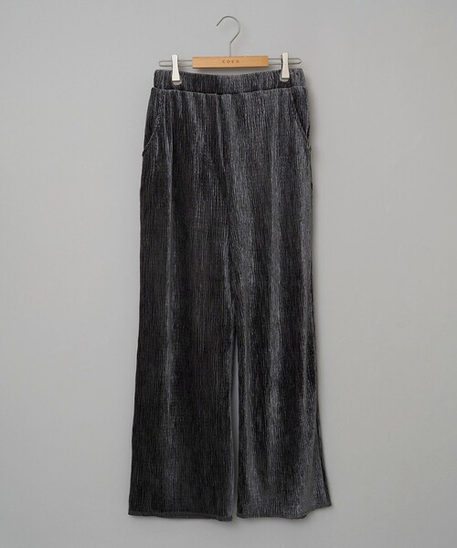 coen（コーエン）の「楊柳ベロアイージーパンツ（その他パンツ・レディース・マスタード/ブラック/ダークグレー・M/L）」の21枚目の写真