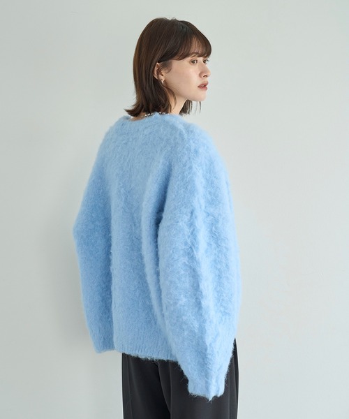 シャギーニットカーディガン（カーディガン/ボレロ）｜meilmada
