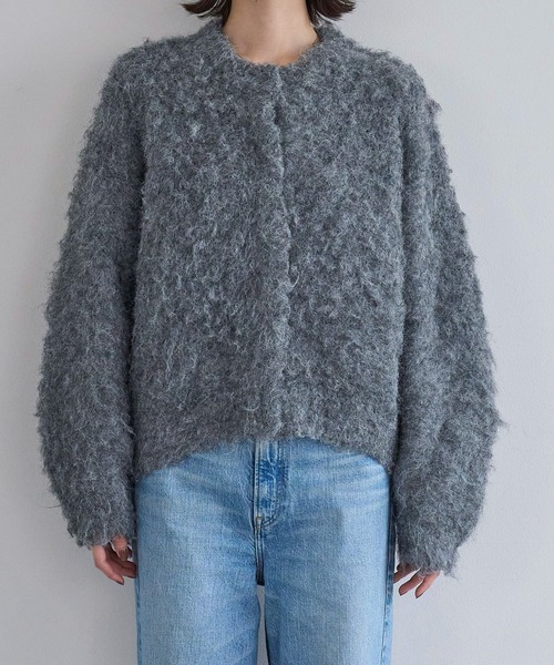 meilmada（メイルマダ）の「シャギーニットカーディガン（カーディガン/ボレロ・レディース・グレー/ブルー・FREE）」の16枚目の写真