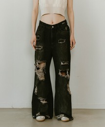 Knuth Marf（クヌースマーフ）の「damage denim pants(unisex)（デニムパンツ）」