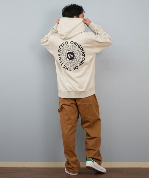 NEW ERA(ニューエラ)の「NEW ERA/ニューエラ プルオーバー/パーカー バックプリント 14682628/14682630(パーカー・メンズ・アイボリー/ブラック・M/L/XL/2XL)」の19枚目の写真