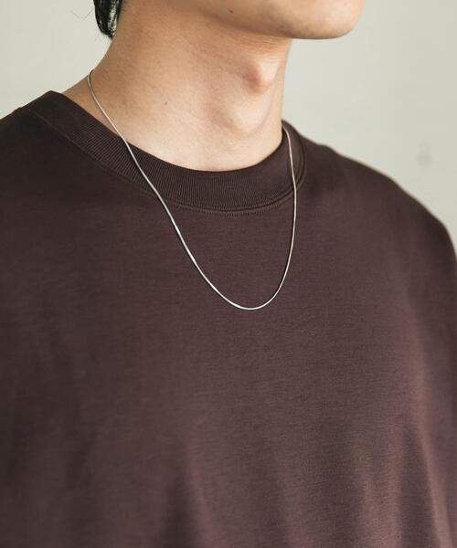 URBAN RESEARCH DOORS（アーバンリサーチドアーズ）の「角スネークネックレス（ネックレス・メンズ・シルバー・-）」の2枚目の写真