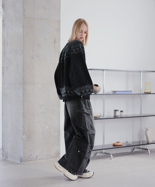 ROCHEM（ローシェン）の「ハートモチーフノルディックデザインモールニット（ニット/セーター・メンズ・ブラック/ブラウン/ネイビー/チャコール・L/M/S/XS）」の14枚目の写真