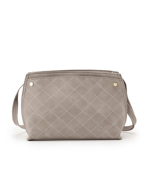 SHOO・LA・RUE（シューラルー）の「ステッチショルダーバッグ（ショルダーバッグ・レディース・キャメル/ブラック/グレー・00）」の8枚目の写真