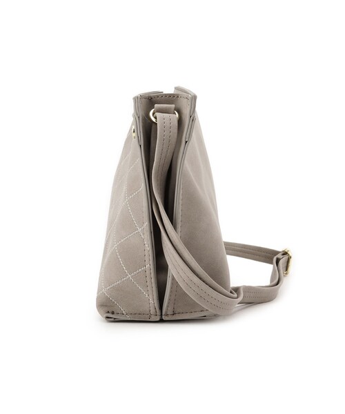 SHOO・LA・RUE（シューラルー）の「ステッチショルダーバッグ（ショルダーバッグ・レディース・キャメル/ブラック/グレー・00）」の9枚目の写真