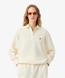 LACOSTE | オーバーサイズハーフボタン ストレッチフランネルシャツ(シャツ/ブラウス)