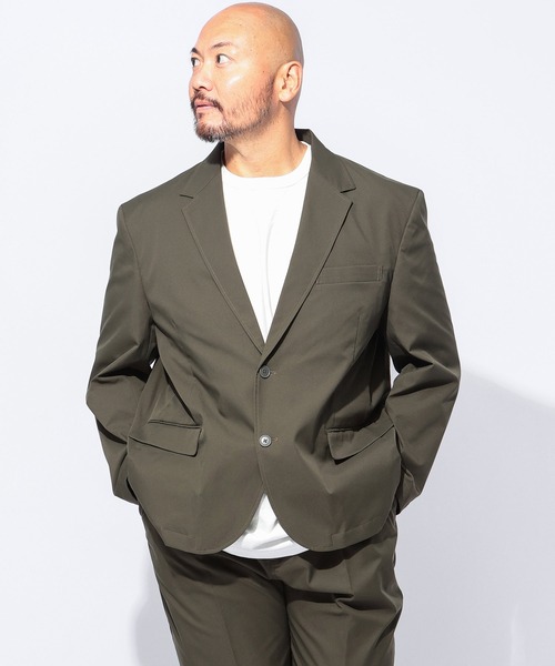 B&T CLUB(ビーティークラブ)の「B&T CLUB ビーアンドティークラブ ACTIVE EASY SOLOTEX JKT ストレッチ シングル イージージャケット セットアップ可能(テーラードジャケット・メンズ・カーキ/ブラック/ネイビー/ベージュ・X2(4L~5L)/X1(3L~4L)/X3(6L~7L))」の8枚目の写真