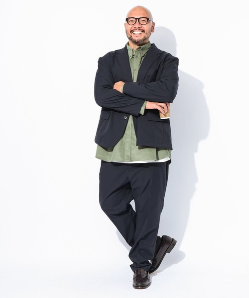 B&T CLUB(ビーティークラブ)の「B&T CLUB ビーアンドティークラブ ACTIVE EASY SOLOTEX JKT ストレッチ シングル イージージャケット セットアップ可能(テーラードジャケット・メンズ・カーキ/ブラック/ネイビー/ベージュ・X2(4L~5L)/X1(3L~4L)/X3(6L~7L))」の11枚目の写真
