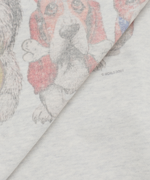 B.C STOCK（ベーセーストック）の「NEW ドッグ＆キャット柄 アソートクルーネックスウェット（スウェット・メンズ・ブラウン/ホワイト系その他/ホワイト/ネイビー/チャコールグレー・LARGE/MEDIUM）」の12枚目の写真