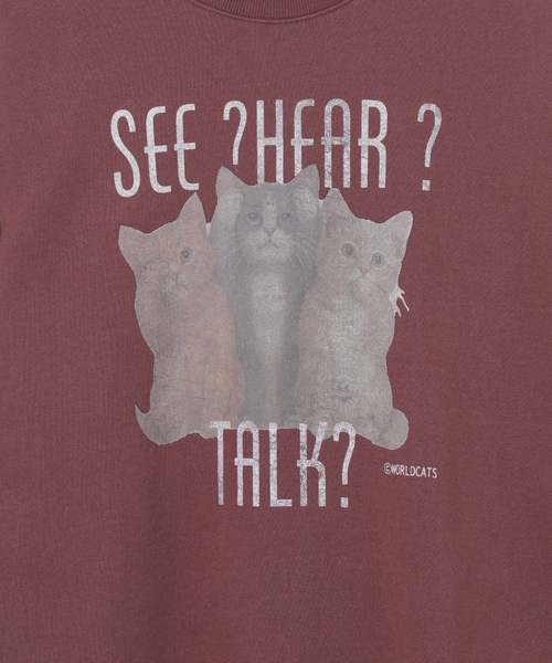 B.C STOCK（ベーセーストック）の「NEW ドッグ＆キャット柄 アソートクルーネックスウェット（スウェット・メンズ・ブラウン/ホワイト系その他/ホワイト/ネイビー/チャコールグレー・LARGE/MEDIUM）」の19枚目の写真