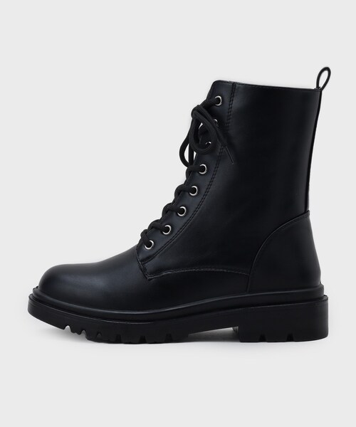 OPAQUE.CLIP（オペークドットクリップ）の「【生活防水】厚底タンクソールレースアップブーツ（ブーツ・レディース・ブラック・03/02）」の5枚目の写真