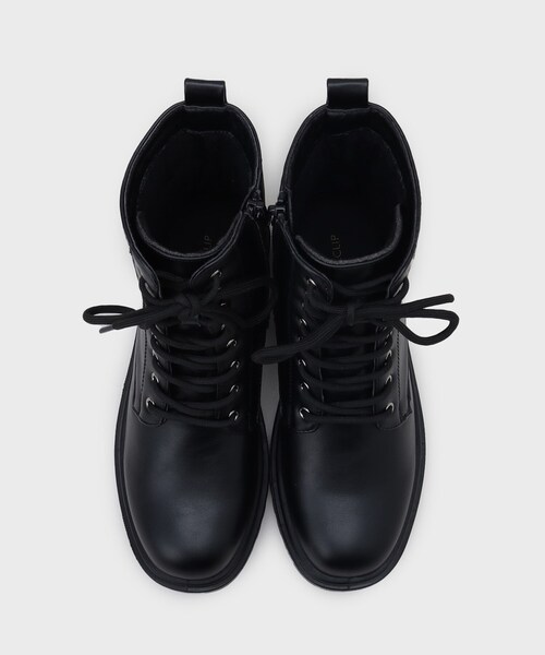 OPAQUE.CLIP（オペークドットクリップ）の「【生活防水】厚底タンクソールレースアップブーツ（ブーツ・レディース・ブラック・03/02）」の7枚目の写真