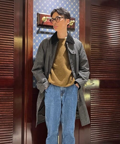 BROOKS BROTHERS（ブルックスブラザーズ）の「ポリエステル　カントリーコート（ステンカラーコート・メンズ・グリーン/グレー・LARGE/MEDIUM/SMALL）」の2枚目の写真