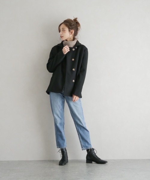 SUGAR BISKET（シュガービスケット）の「2WAYデザインショートコート（その他アウター・レディース・ブラウン/グレー/ブラック/グレイッシュベージュ・M/L）」の5枚目の写真