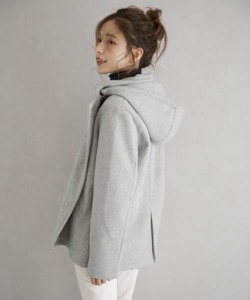 SUGAR BISKET（シュガービスケット）の「2WAYデザインショートコート（その他アウター・レディース・ブラウン/グレー/ブラック/グレイッシュベージュ・M/L）」の12枚目の写真