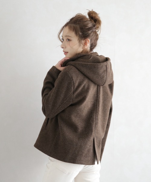 SUGAR BISKET（シュガービスケット）の「2WAYデザインショートコート（その他アウター・レディース・ブラウン/グレー/ブラック/グレイッシュベージュ・M/L）」の15枚目の写真