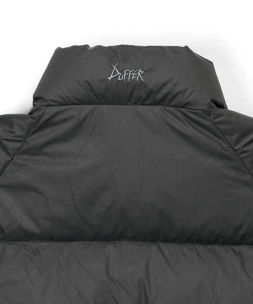 NANGA(ナンガ)の「NANGA×DUFFER STAND COLLAR DOWN JACKET:ナンガ別注 日本製 スタンドカラー ダウンジャケット(ダウンジャケット/コート・メンズ・チャコールグレー/ターコイズブルー/ブラック・X-LARGE/LARGE/MEDIUM/SMALL)」の7枚目の写真