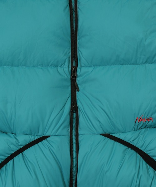 NANGA(ナンガ)の「NANGA×DUFFER STAND COLLAR DOWN JACKET:ナンガ別注 日本製 スタンドカラー ダウンジャケット(ダウンジャケット/コート・メンズ・チャコールグレー/ターコイズブルー/ブラック・X-LARGE/LARGE/MEDIUM/SMALL)」の15枚目の写真